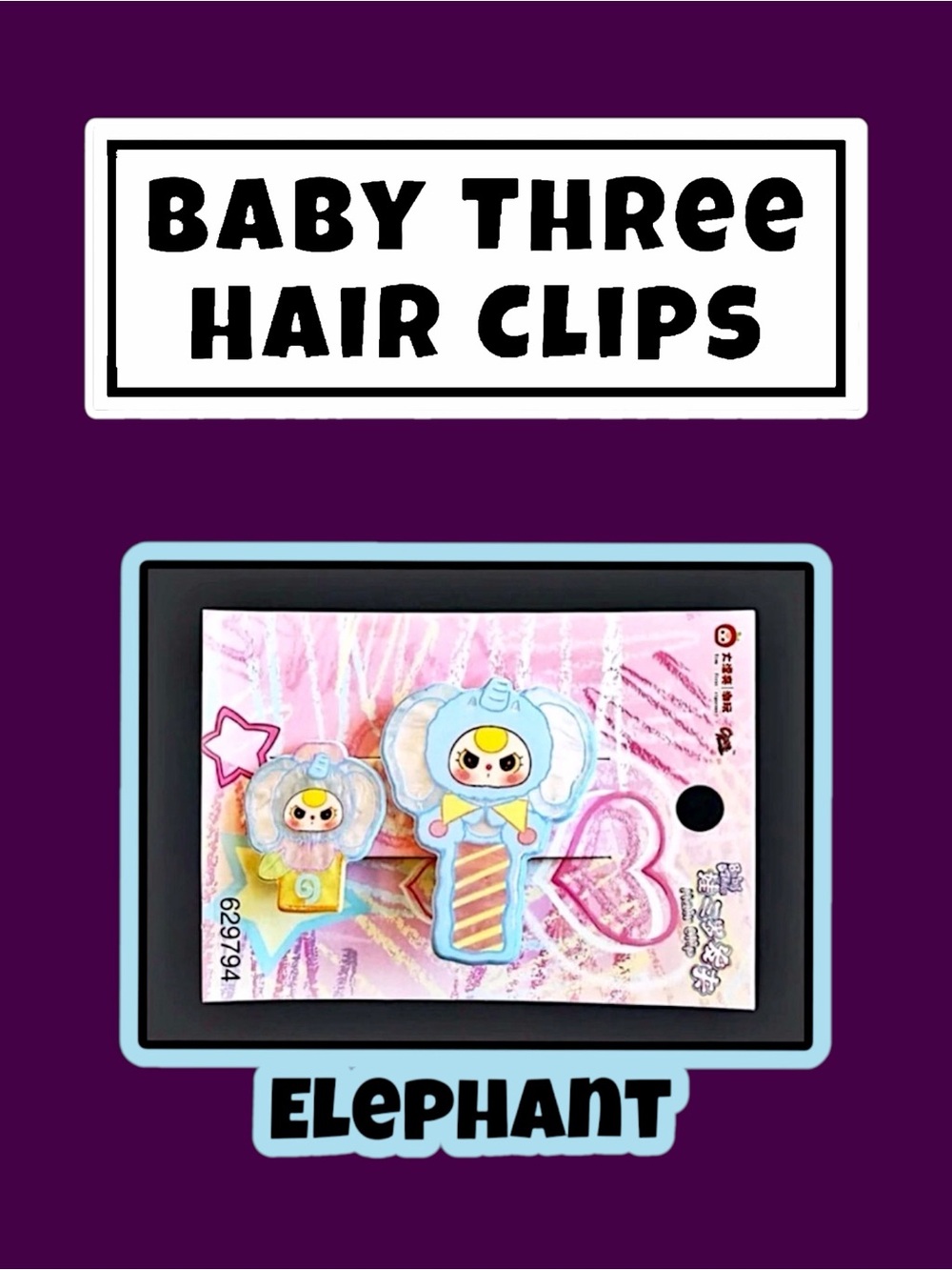 Baby Three Hair Clips